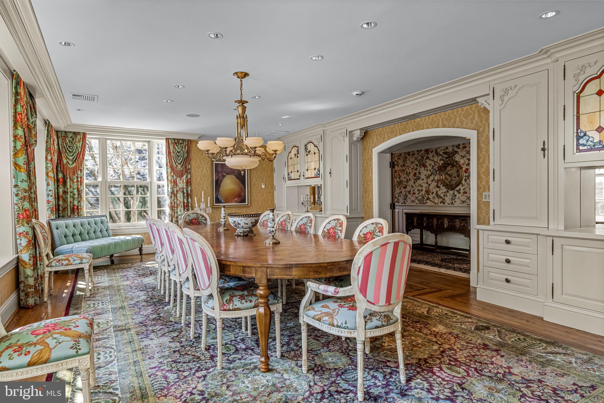 770 Godfrey Road Villanova, PA 19085 - Photo 45 of 150 a dining room with furniture a chandelier and window