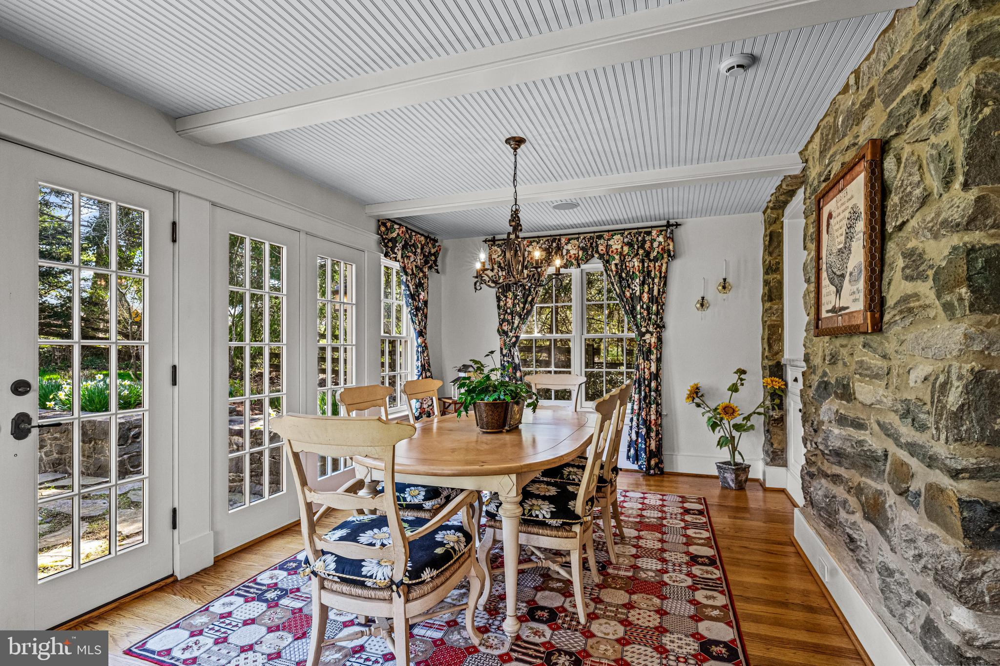 770 Godfrey Road Villanova, PA 19085 - Photo 100 of 150 a view of a dining room with furniture window and wooden floor