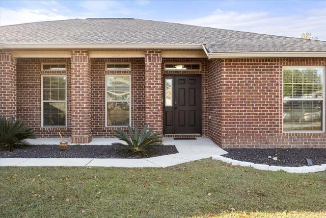 a front view of a house