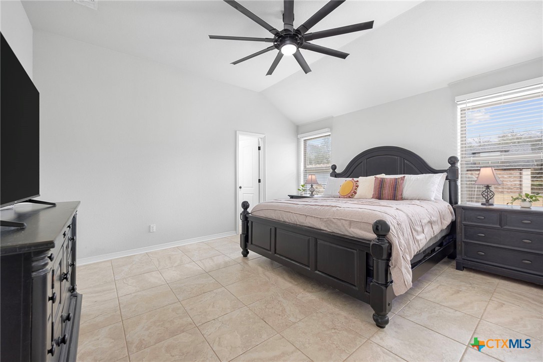 850 Ridgeoak Drive Belton, TX 76513 - Photo 18 of 44 Primary Bedroom is big enough for large furniture. This bed is an oversized king size bed.