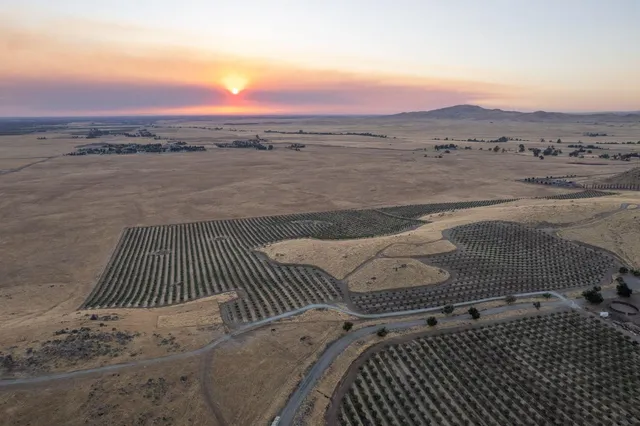 an aerial view of a beach