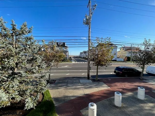 a view of a terrace with sitting area