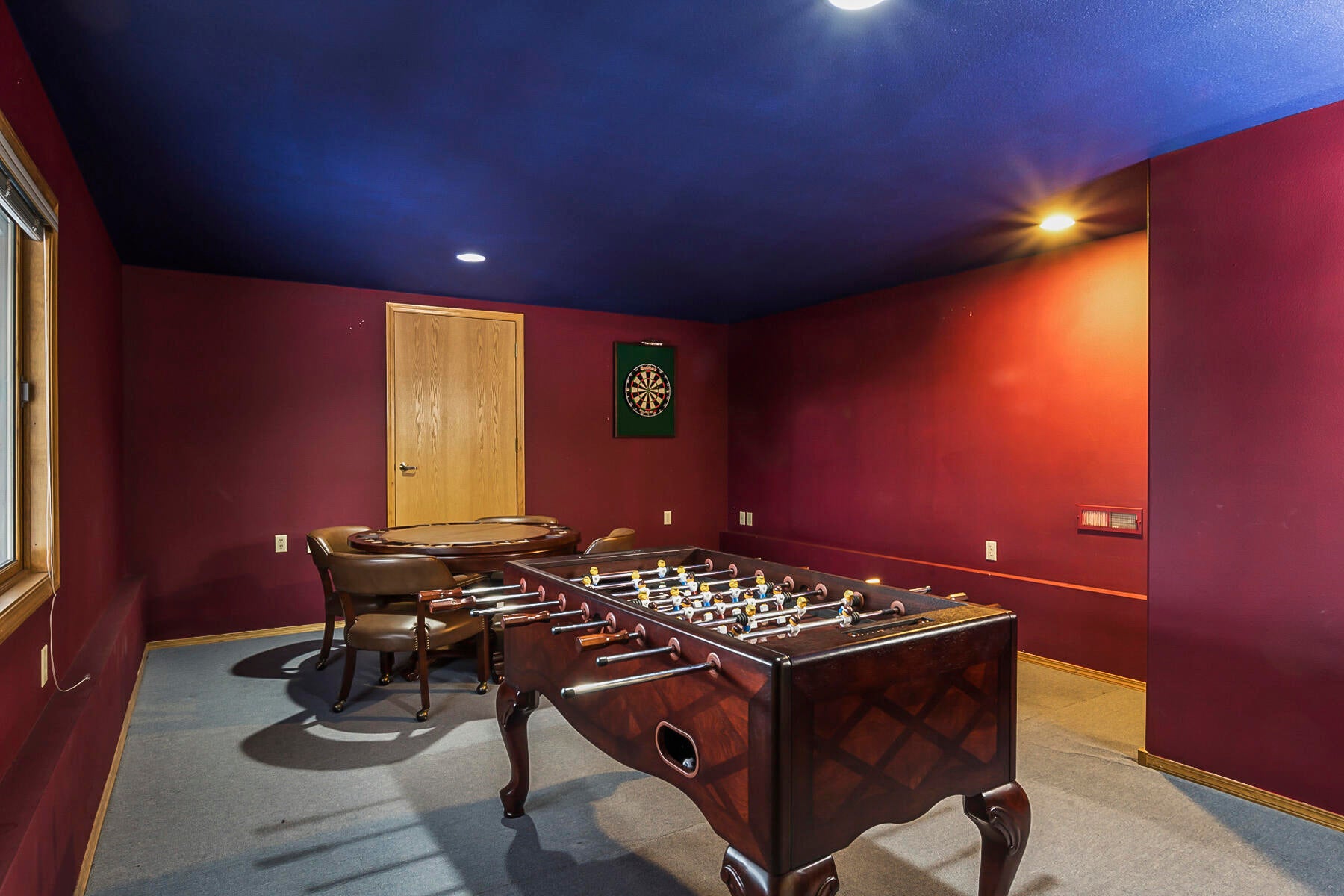 3808 Northwest Summerfield Road Bend, OR 97703 - Photo 6 of 38 Finished basement currently used as a game room could be converted into office or guest quarters with private entrance. Includes large closet space for extra storage.