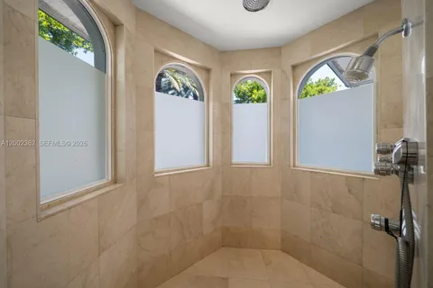 a view of a porch with furniture