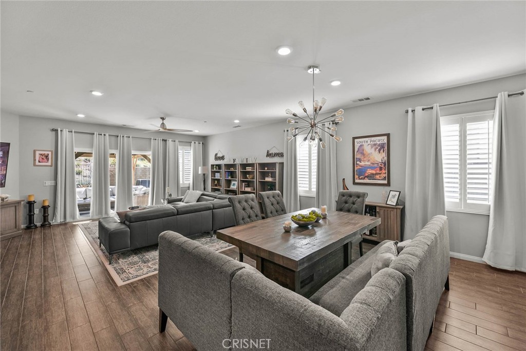 19663 Griffith Drive Saugus, CA 91350 - Photo 3 of 28 a living room with fireplace furniture and a wooden floor