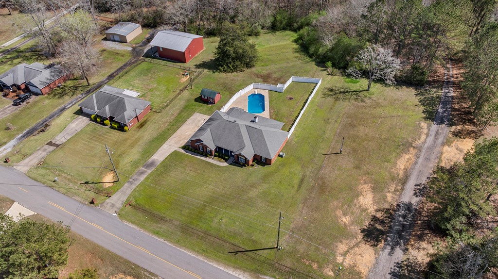 2034 Lee Road Salem, AL 36874 - Photo 41 of 47 an aerial view of a house with a yard and lake view