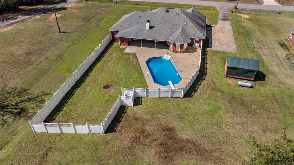 2034 Lee Road Salem, AL 36874 - Photo 45 of 47 an aerial view of a house with swimming pool