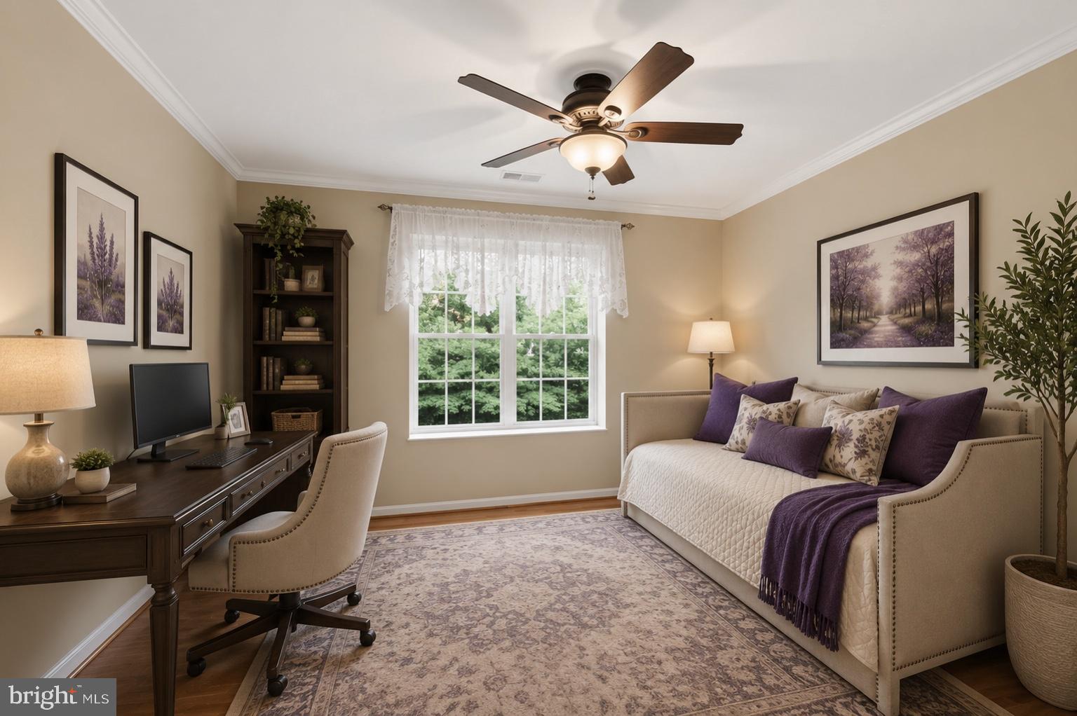 12021 Tralee Road, Unit 402 Lutherville-Timonium, MD 21093 - Photo 21 of 36 VIRTUALLY STAGED - Bedroom 3 / Office / Flex Room