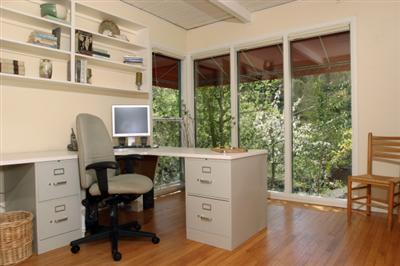 30 Millard Road Larkspur, CA 94939 - Photo 7 of 11 2nd of three bedrooms - this one is used as an office with views of the canyon and Blithedale Ridge.