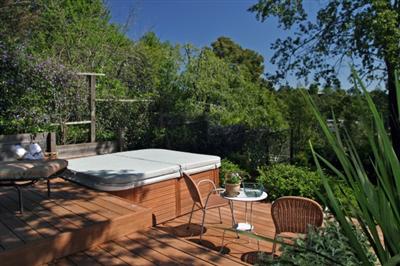 30 Millard Road Larkspur, CA 94939 - Photo 9 of 11 Deck and spa - a great place for a bar-b-que or a private soak.