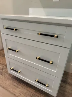 a close view of closet