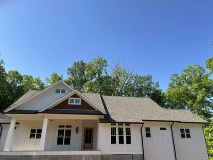 a aerial view of a house
