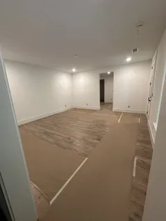 a view of an empty room