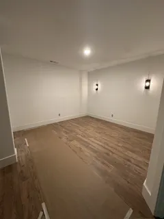 an empty room with an empty space