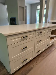 a close view of dresser