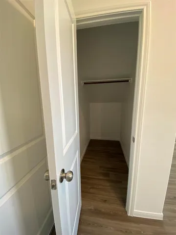 a view of a walk in closet