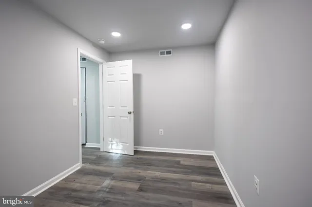 a view of an empty room