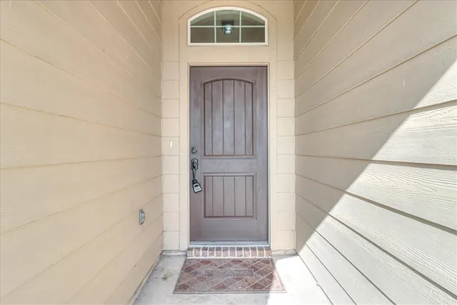 a view of front door of a house