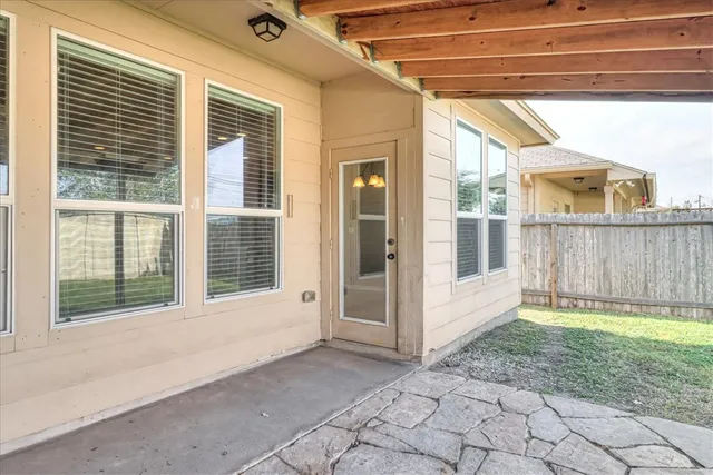 a view of a backyard with a garden