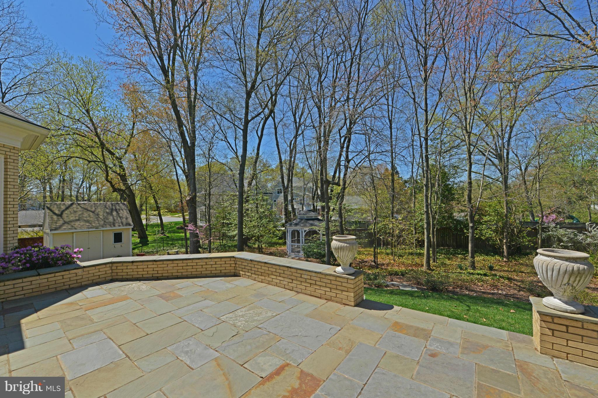 8720 Standish Road Alexandria, VA 22308 - Photo 7 of 30 Lovely landscaped backyard with gazebo and shed