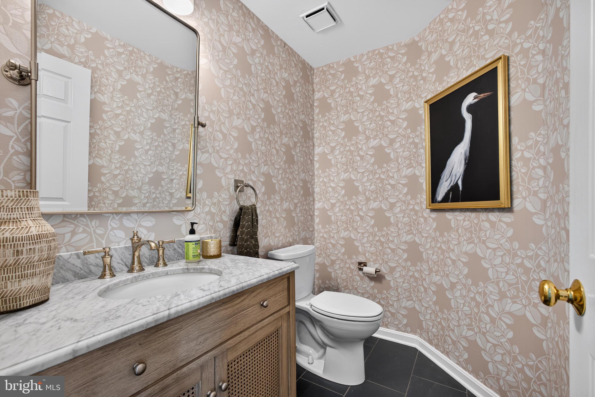 108 Spot Club Road Arnold, MD 21012 - Photo 12 of 30 Elegant half bath with floral accents.