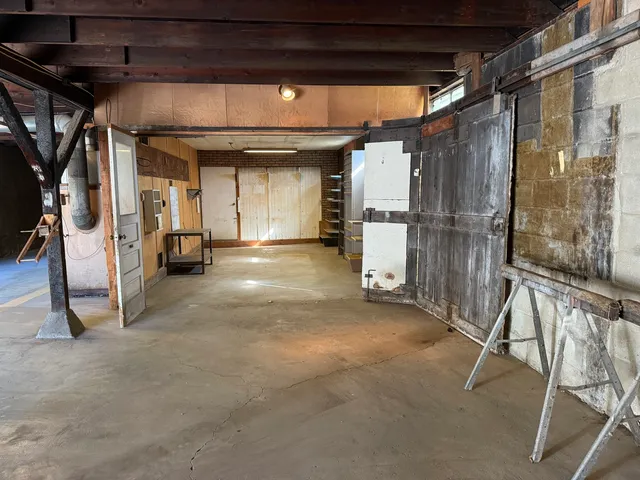 a view of a storage room