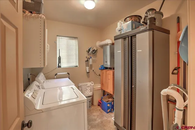 a view of storage and utility room