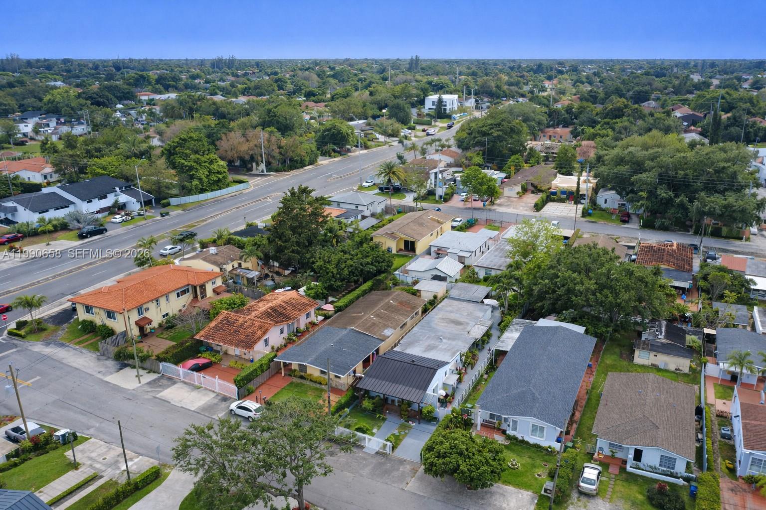 2314 Southwest 60th Avenue Miami, FL 33155 - Photo 38 of 45 an aerial view of a city with lots of residential buildings