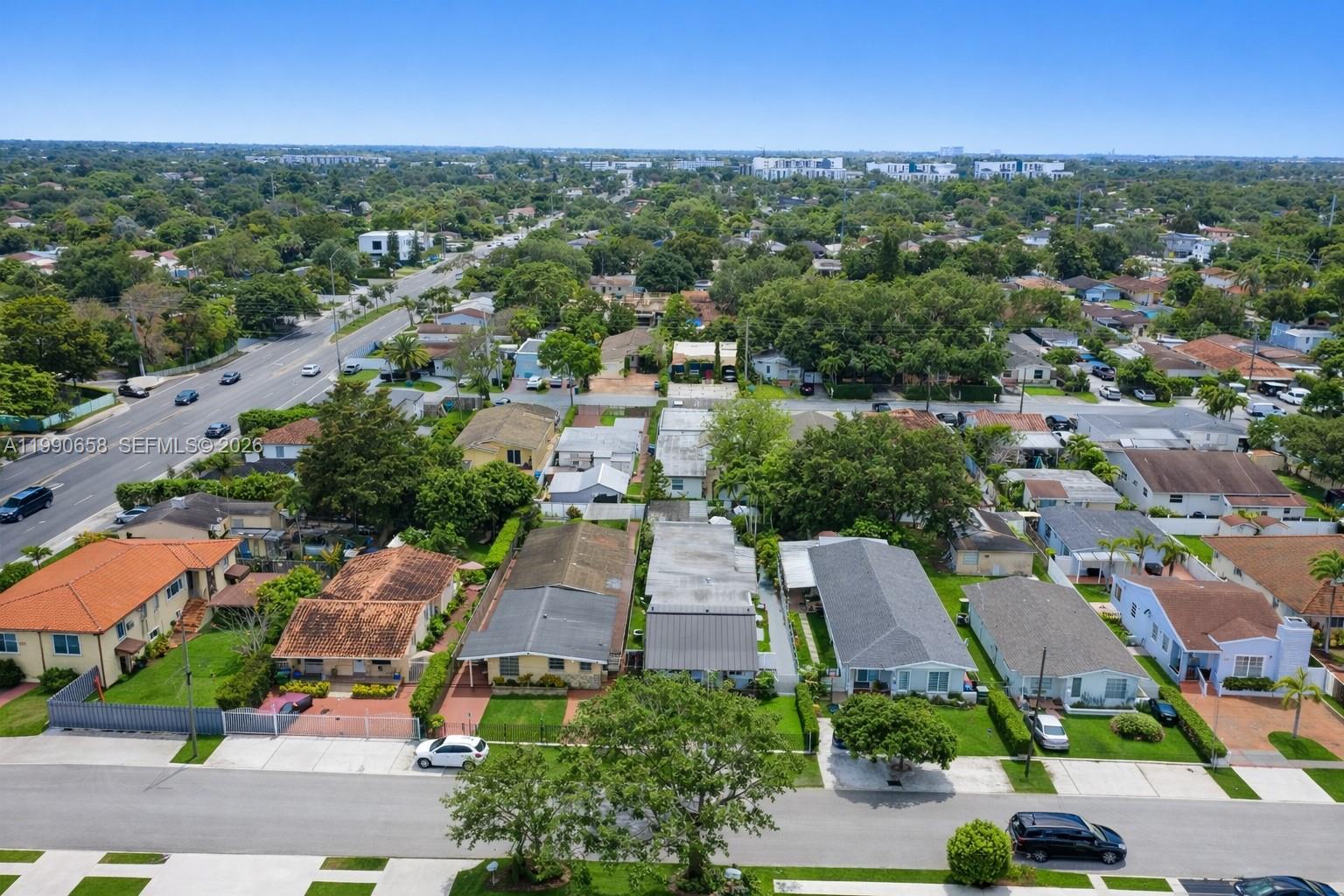 2314 Southwest 60th Avenue Miami, FL 33155 - Photo 40 of 45 an aerial view of a city with lots of residential buildings