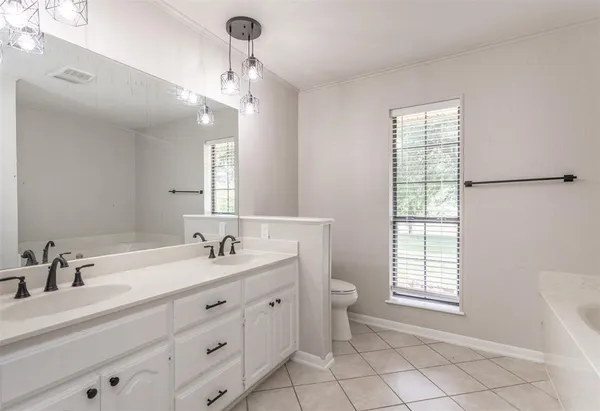 a bathroom with a sink a vanity and a large mirror