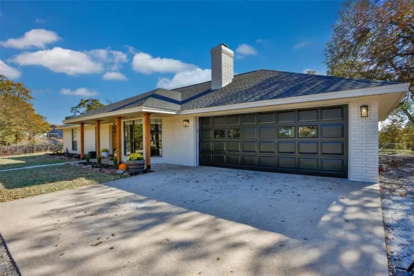 a view of a house with a patio