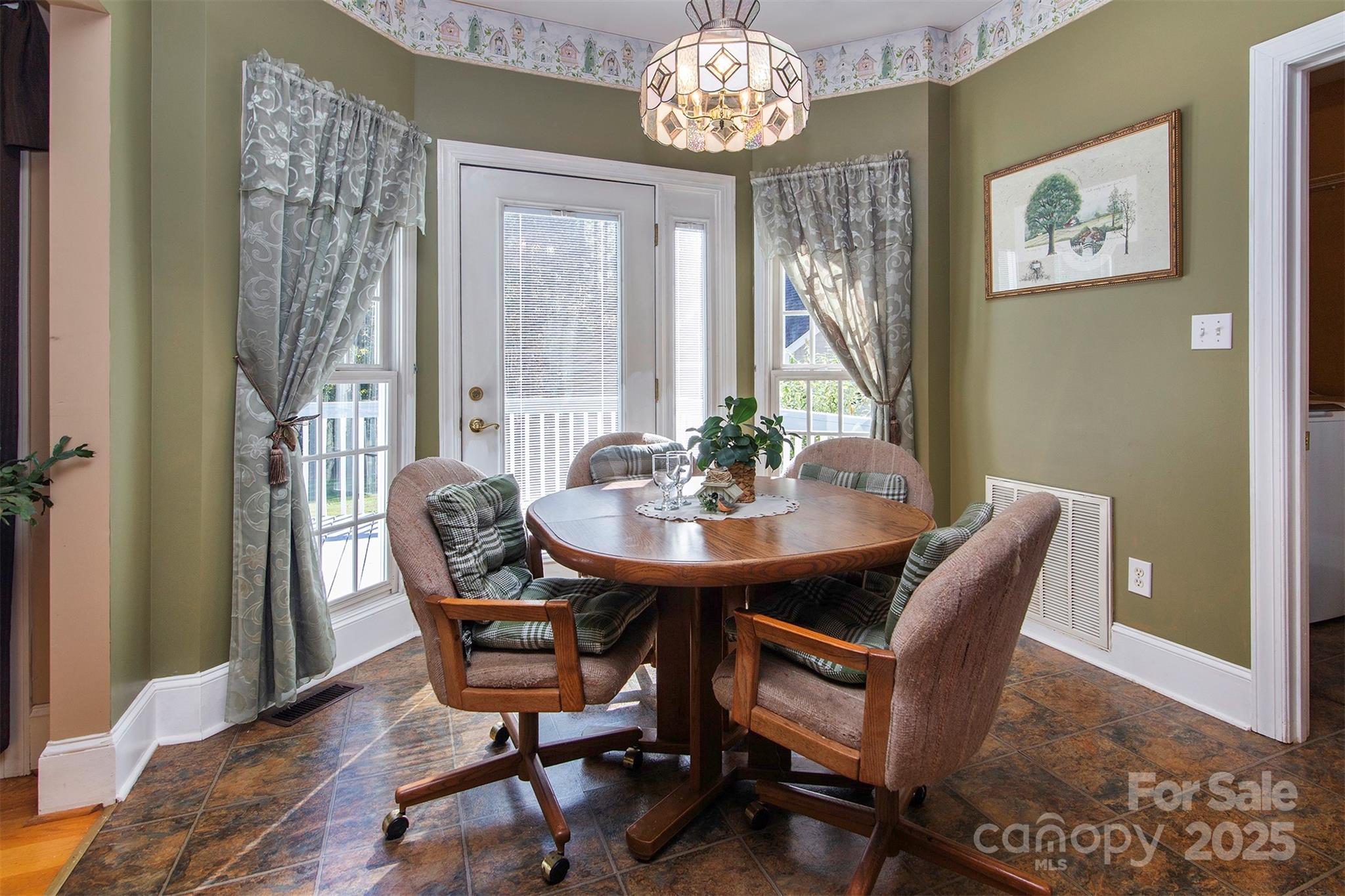 1595 High Ridge Drive Stanley, NC 28164 - Photo 10 of 32 a view of a dining room with furniture and chandelier