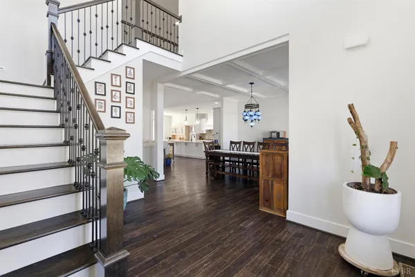 a kitchen with a stove and a cabinets