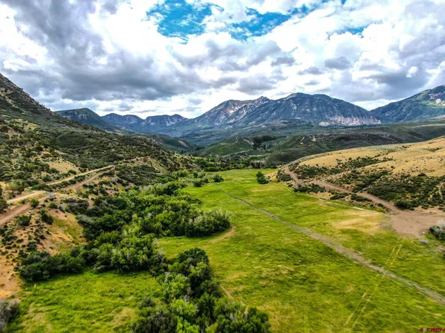 a view of an outdoor space and mountain view