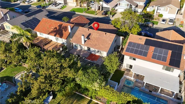 an aerial view of a city