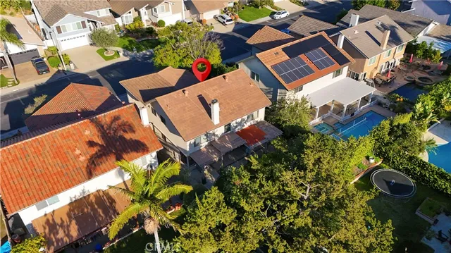 an aerial view of a city