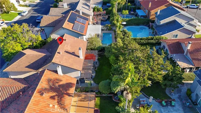 an aerial view of a city