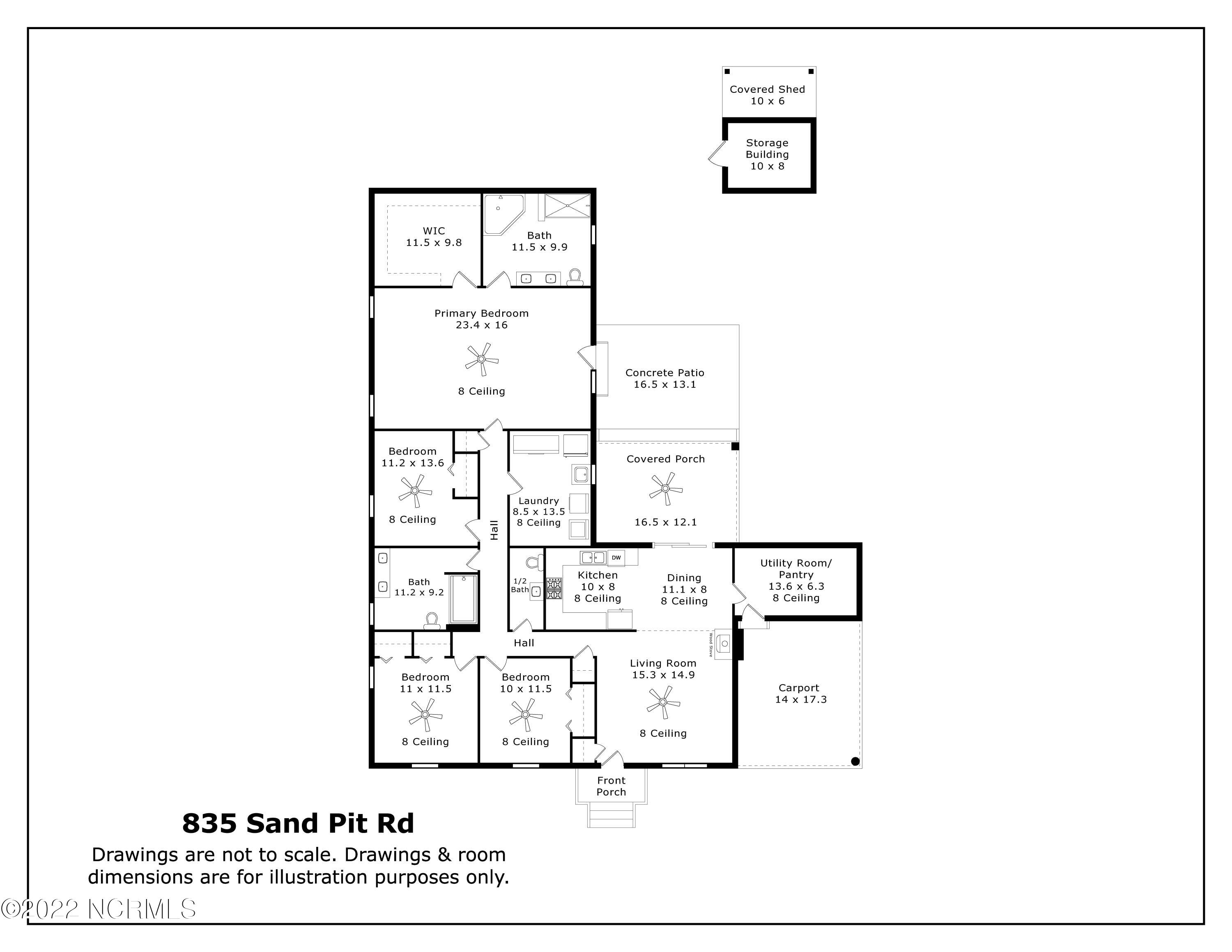 835 Sand Pit Road Aberdeen, NC 28315 - Photo 46 of 46 Floor Plan_835 Sand Pit Rd