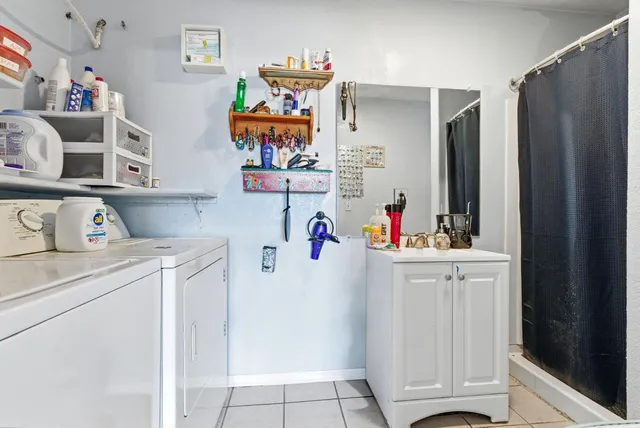 a room with storage and utility