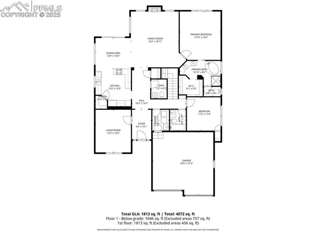 a picture of a floor plan