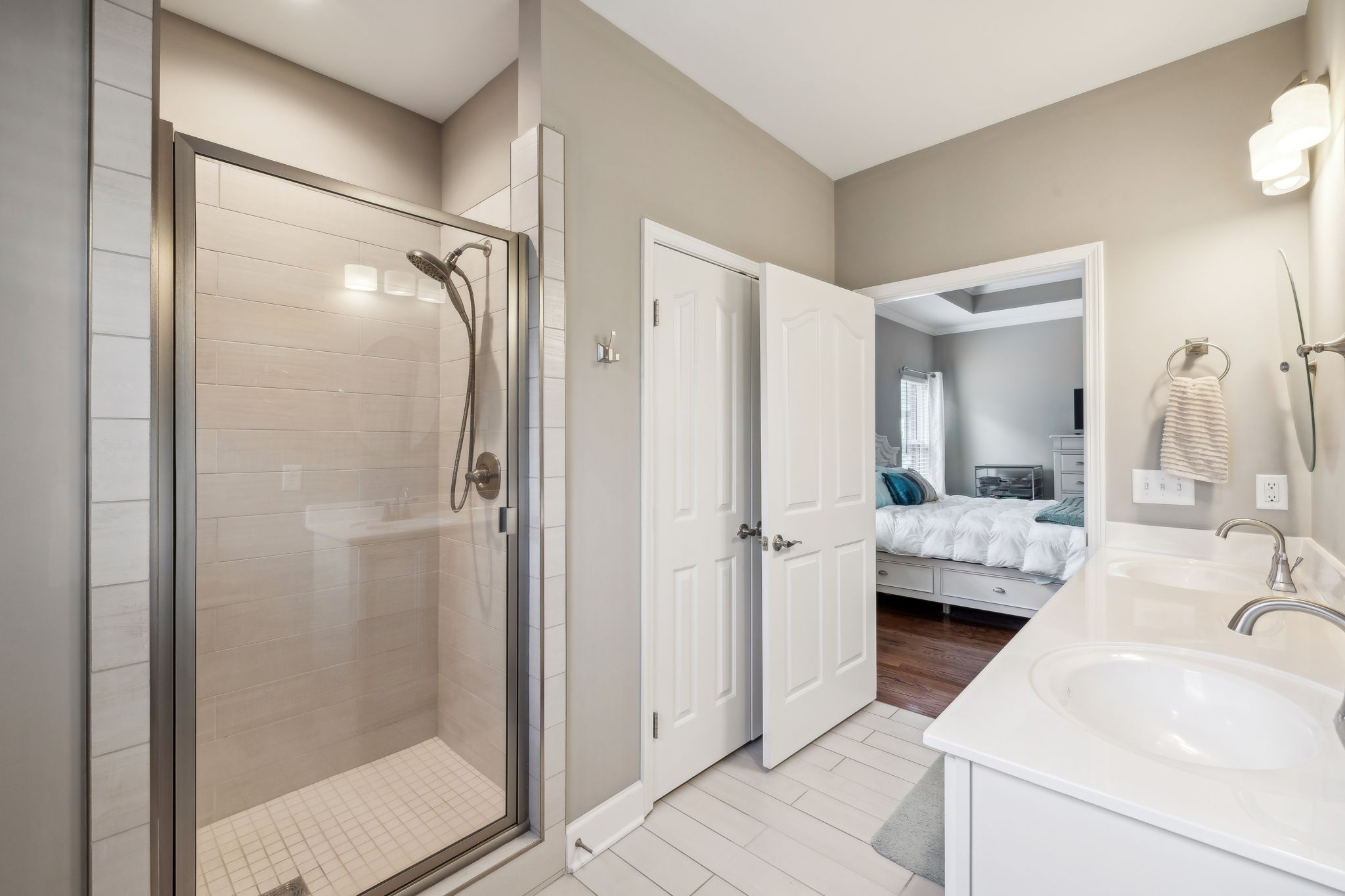 7126 Fernvale Springs Way Fairview, TN 37062 - Photo 23 of 35 a en suite bathroom with a double vanity sink and mirror