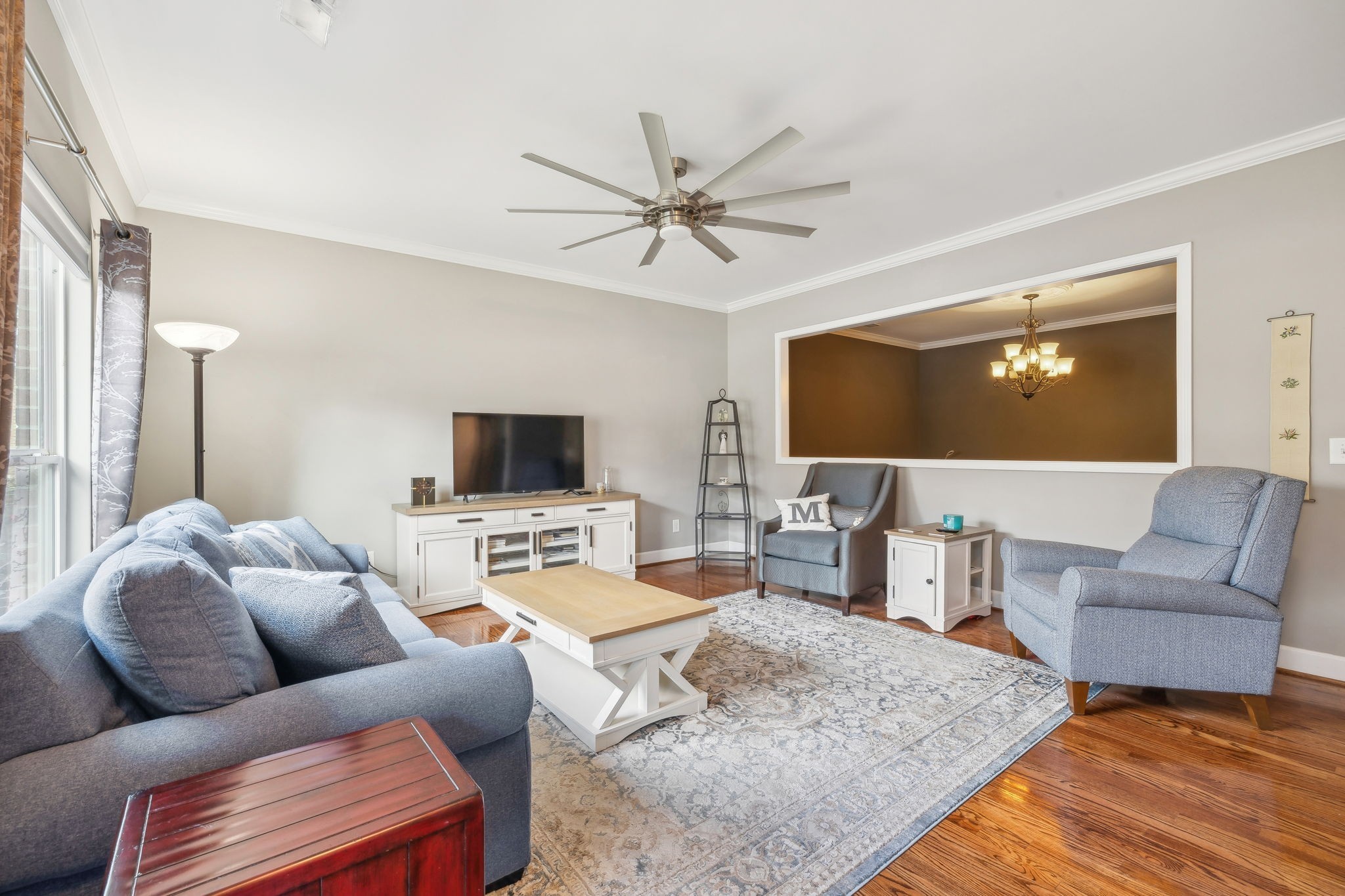 7126 Fernvale Springs Way Fairview, TN 37062 - Photo 6 of 35 a living room with furniture and a flat screen tv