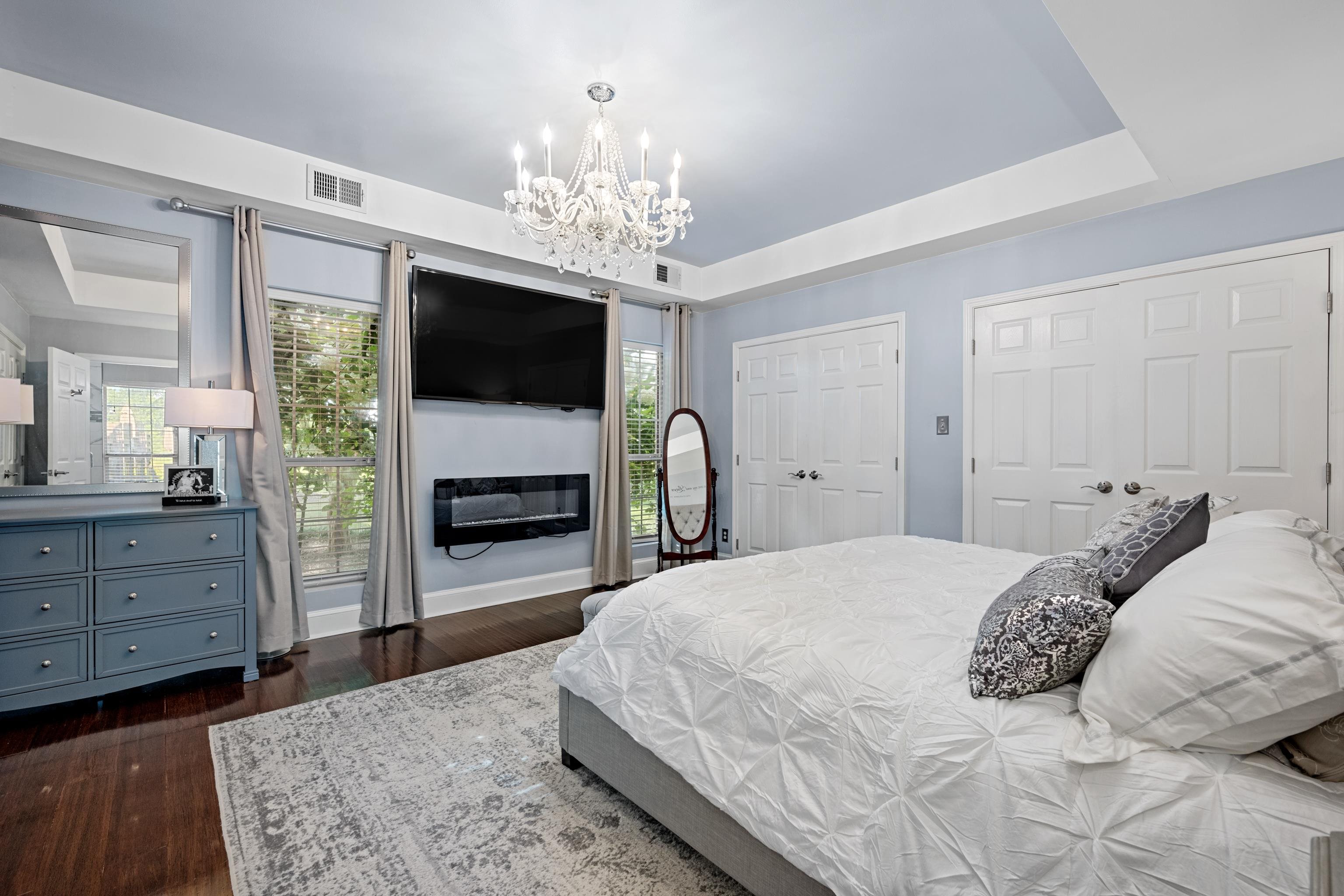 1354 Wilburn Road Michigan City, MS 38647 - Photo 8 of 40 a bedroom with a bed and a flat screen tv