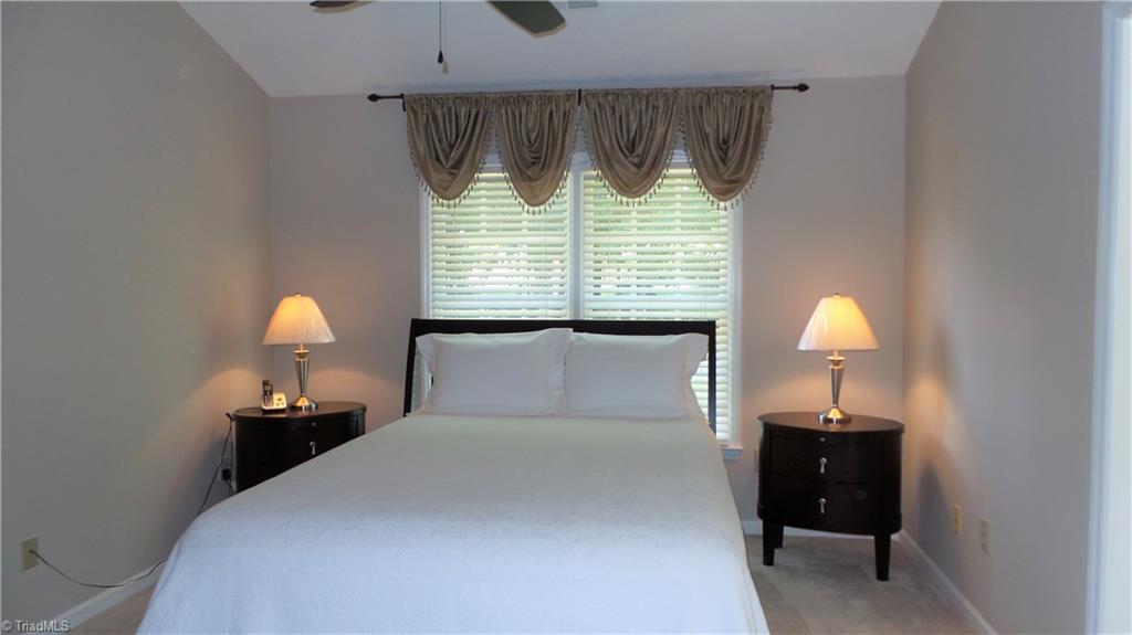 3312 Timberwolf Avenue High Point, NC 27265 - Photo 12 of 29 Master Bedroom with Vaulted ceiling and ceiling fan.