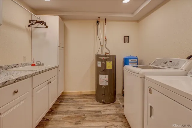 a room with storage and utility