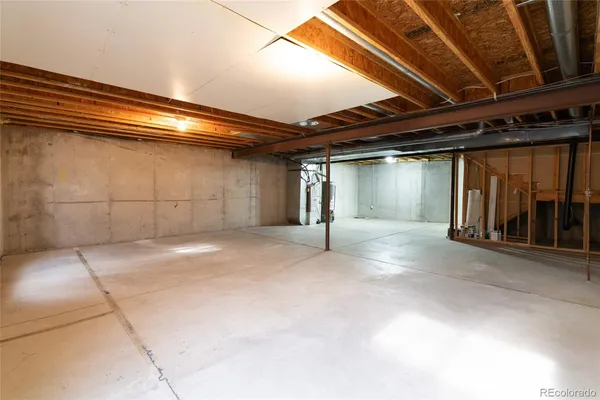 a view of a garage