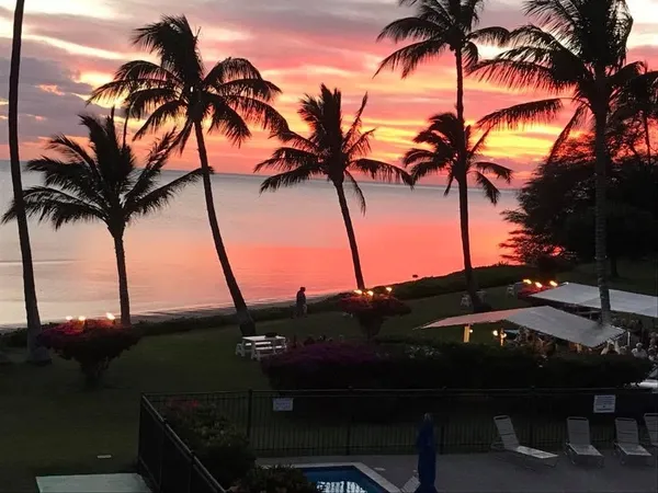 a view of outdoor space with seating area