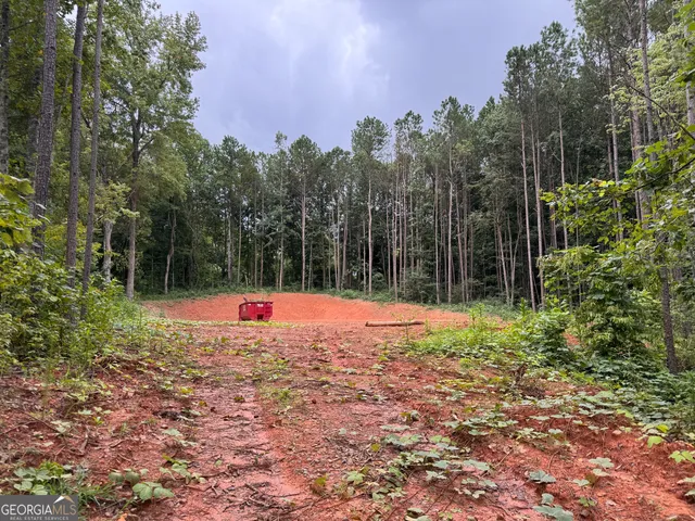 a view of yellow and trees