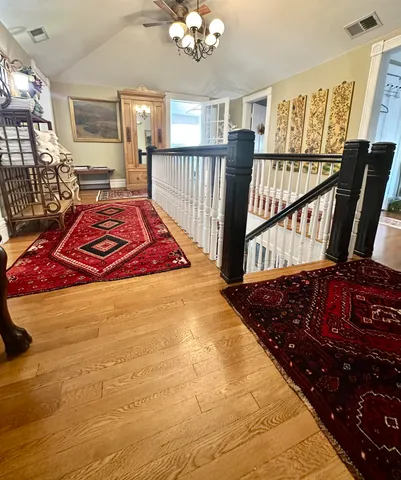 a view of a city with lots of green space