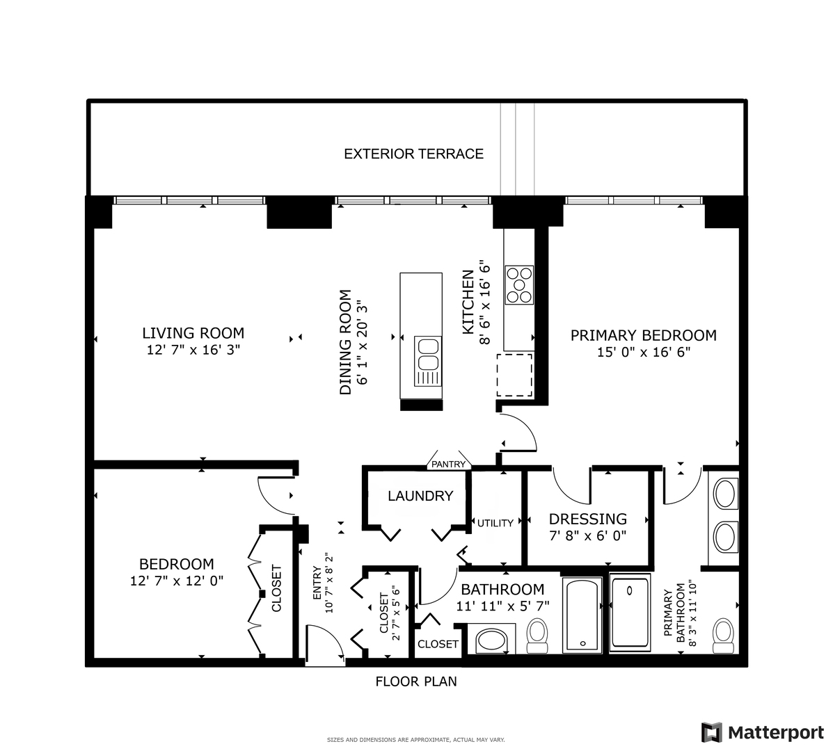 1750 North Wolcott Avenue, Unit 104 Chicago, IL 60622 - Photo 32 of 32 a picture of a black and white photo